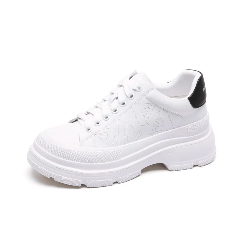 Anthony Miles Water Dye Stylish Skateboarding Shoes Women's White Black-1