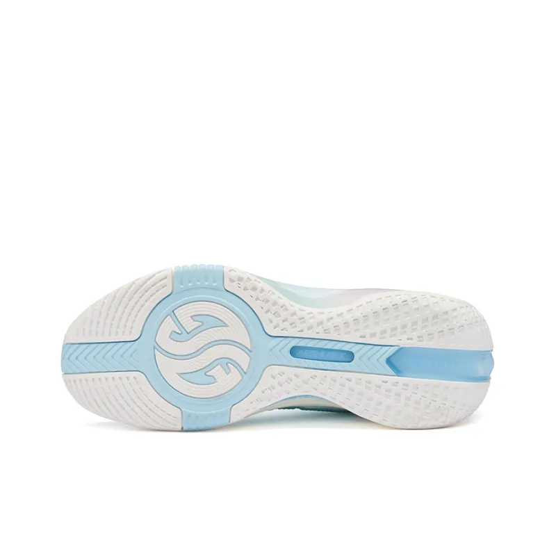 361° Chan 3 MOD Ice Blade Cushioning Anti-Slip And Wear-Resistant Low-Top Basketball Shoes White Glacier Blue-4