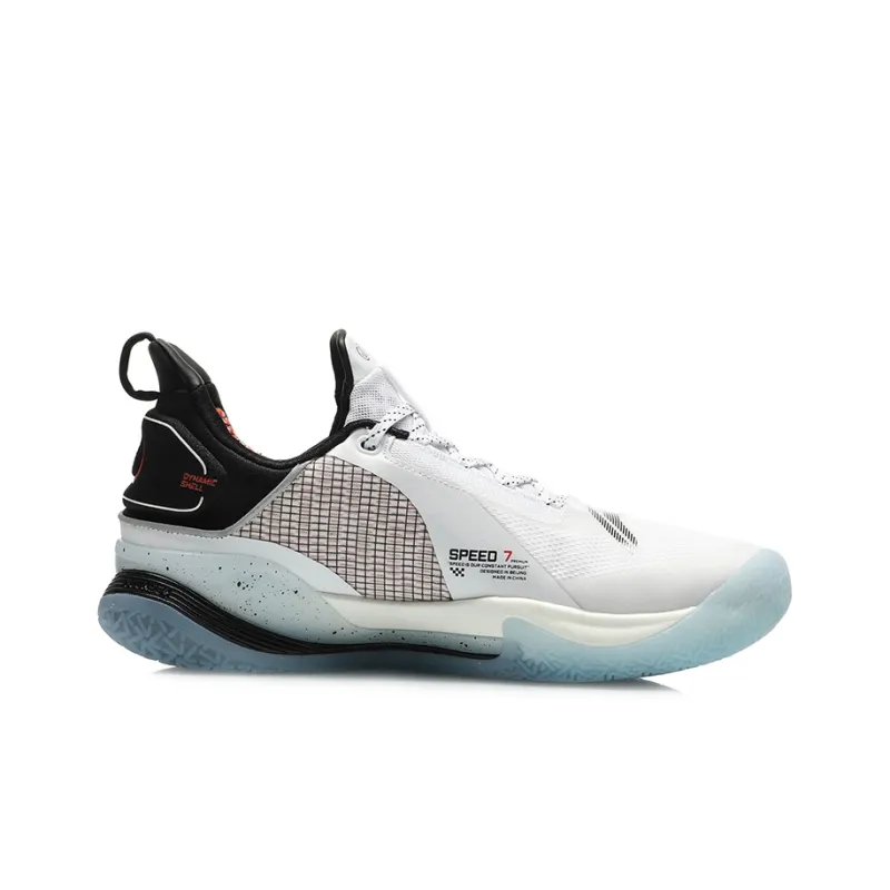 LINING Blitz 7 Premium Basketball Shoes Men Low Top White/Black-1