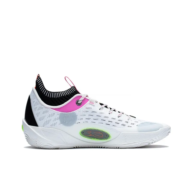LiNing Wade 808 Ultra Durable Breathable Low Top Basketball Shoes Men's White Pink-1