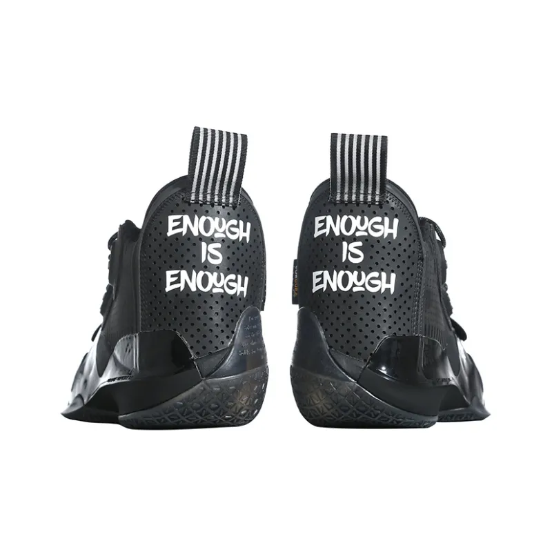 LiNing WOW 8 Wade Way 8 'Enough Is Enough' Cushioning Anti Slip And Wear Resistant Mid Top Basketball Shoes Men's Black-3