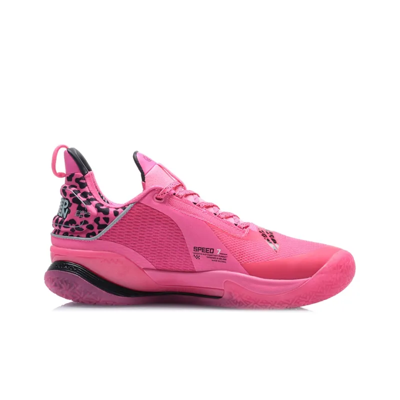 CBA X LINING Speed VII Premium   Pink Leopard-1