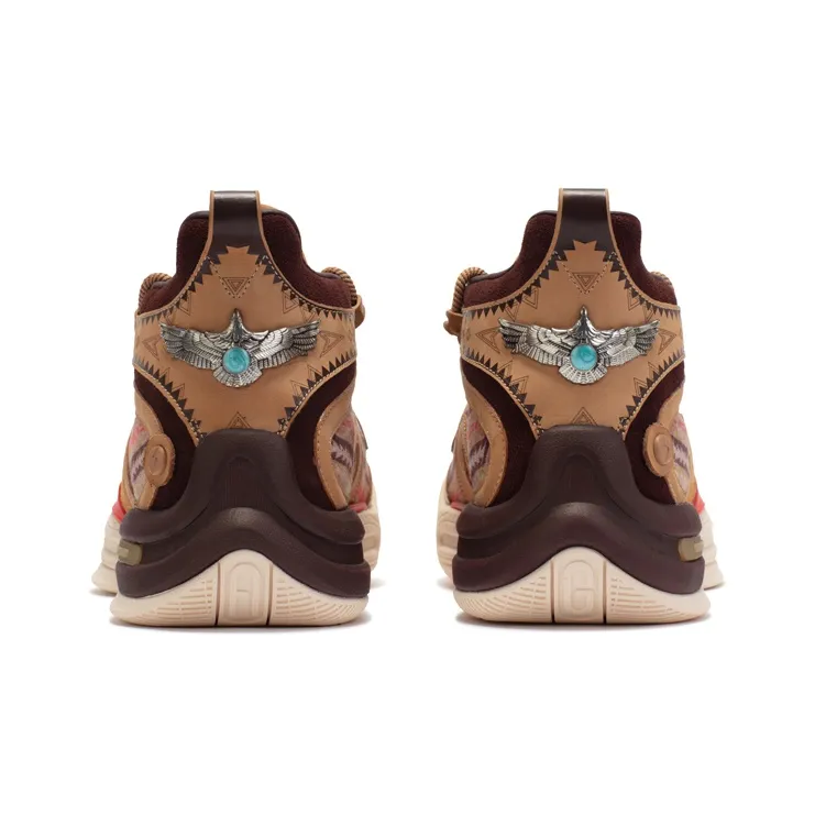 361° AG2 X Shock Absorbers With Slip Resistant And Abrasion Resistant Properties Mid Top Basketball Shoes Men's-4