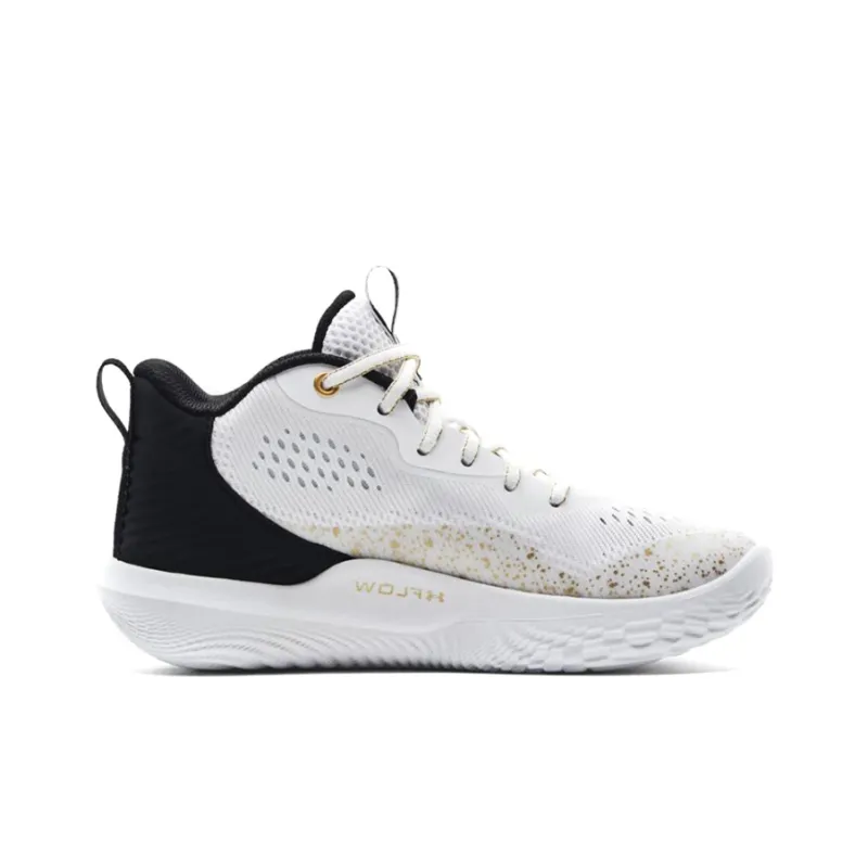 Under Armour Flow Breakthru 2 Basketball Shoes Women's Black White Gold-1