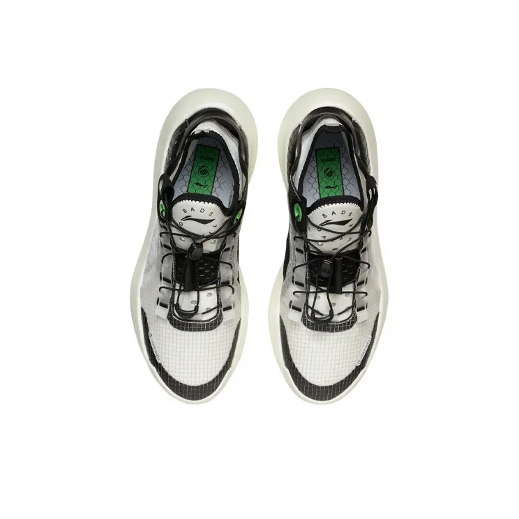 LiNing Badfive Dazzle Cushioning, Slip Resistant, And Abrasion Resistant Low Top Basketball Shoes Men's White Black-3