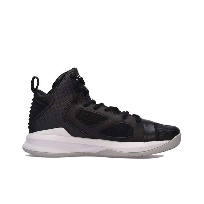 LINING Killer Whale III Basketball Shoes Men High Top Black/White-1