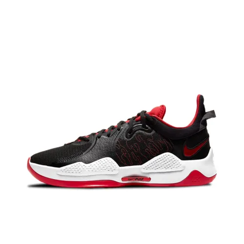 Nike PG 5 Basketball Shoes Men Low-Top Black/Red/White