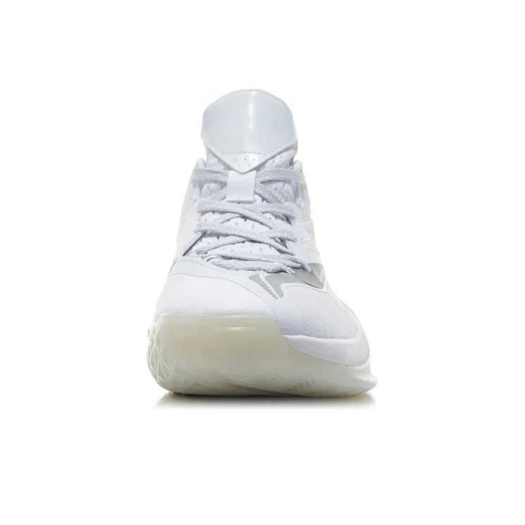 LiNing Blast Anti-Slip Wear-Resistant Mid-Top Basketball Shoes White-5