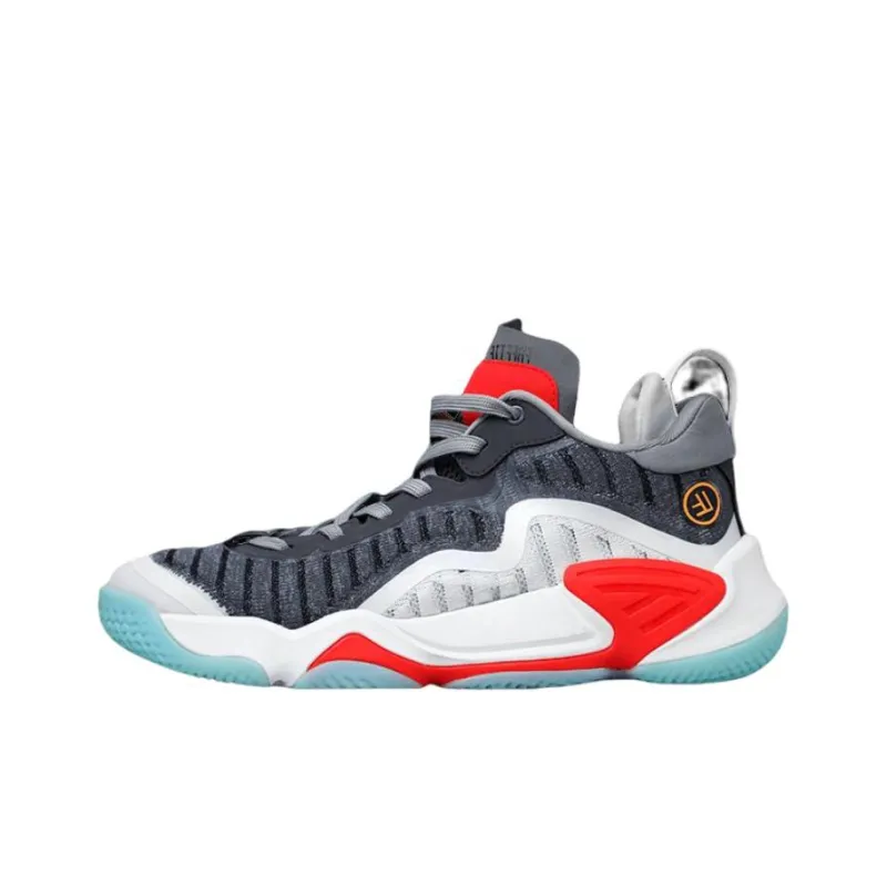 Sneaks & Feet x FREE TIE Cow Hoof 1.1 Abrasion Resistant Breathable Low Top Basketball Shoes Men's Gray White Red-0