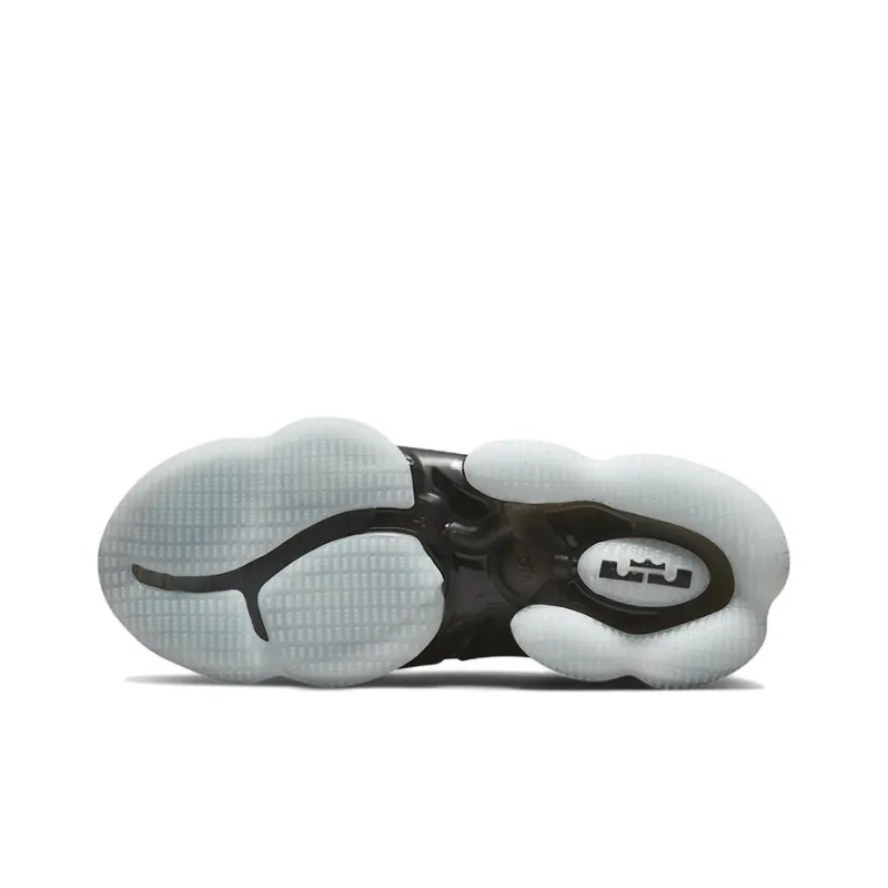 Nike LeBron 19 Black Anthracite Green Glow-5