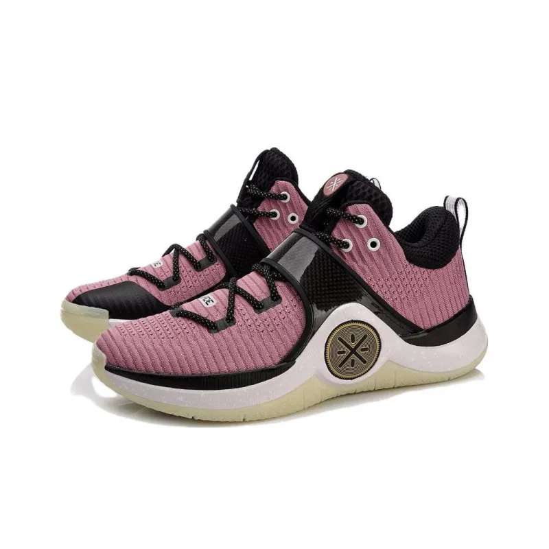 LiNing WOW 6 Non slip Lightweight Low Top Basketball Shoes Men's Rose Pink-2