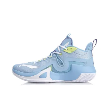 LINING Hurricane BadFive Basketball Shoes Men Mid Top Aurora Blue
