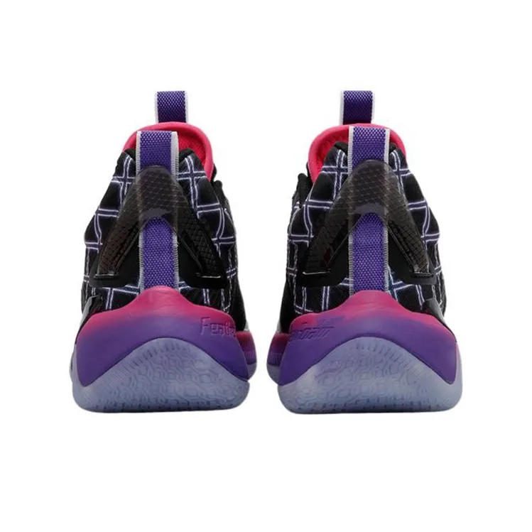 XTEP Levitation 6 Basketball Shoes Men Mid Top Black/Red-3