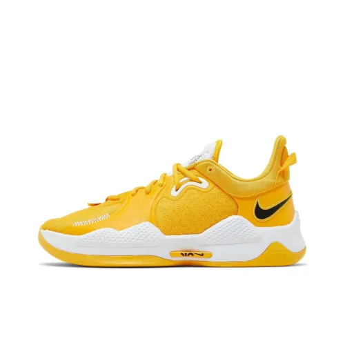 Nike PG 5 Basketball Shoes Men Low-Top Yellow