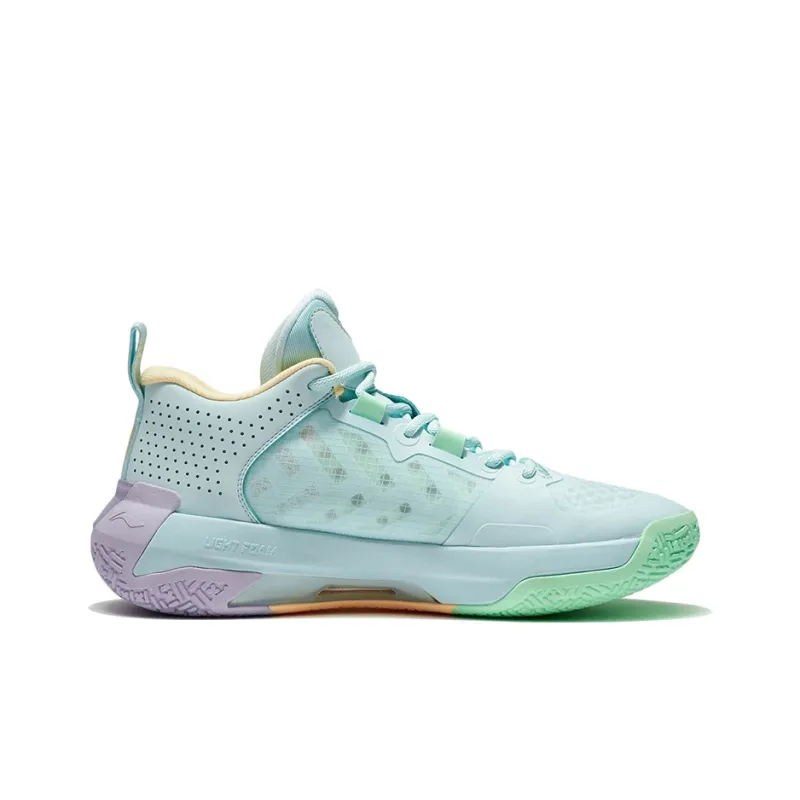 LiNing Liren 2 Low Seashore Cushioning Anti Slip And Wear Resistant Low Top Basketball Shoes Men's Neon Pink Green-1