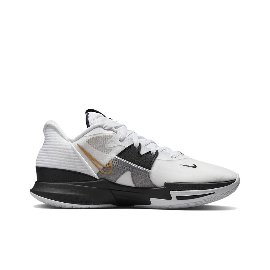 kyrie low white and gold
