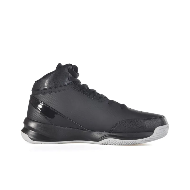 PEAK Nova Cushioned Slip Resistant Mid Top Basketball Shoes Men's Black Gray-1