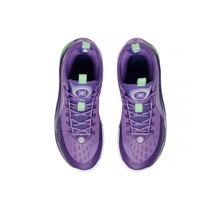 LiNing Wade 808 2 Anti-Slip Wear-Resistant Low-Top Basketball Shoes Quartz Purple-3