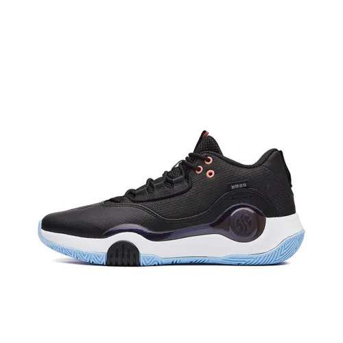 361° Ag Volley Basketball Shoes Men Low-Top Obsidian Black