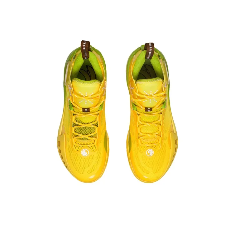 LiNing Shadow 3 Cushioning Anti Slip And Wear Resistant Low Top Basketball Shoes Men's Kiwi Yellow Summer-3