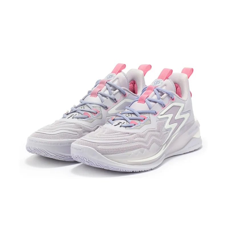 361° Big3 3.0 Pro Dinwiddie PE Wear-Resistant Slip-Resistant High-Top Basketball Shoes Men's Hyacinth Purple-3