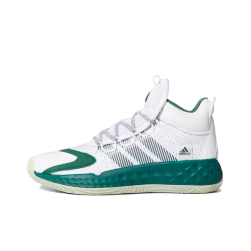 Adidas Pro Boost Basketball Shoes Unisex Mid-Top White/Green