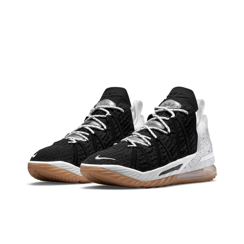 Nike LeBron 18 'Black White Gum'-2