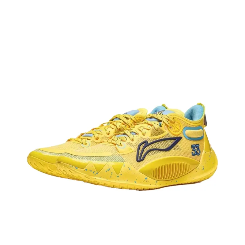 LiNing JIMMY BUTLER 1 Anti Slip And Wear Resistant Breathable Low Top Basketball Shoes Men's Radiant Yellow-2