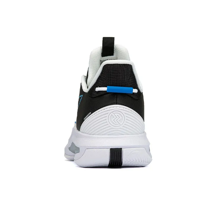 LiNing Wear resistant, Non slip And Breathable Low Top Basketball Shoes Men's White Black-3