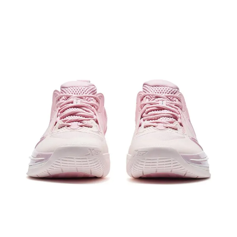 XTEP Melee 1 V2 Cushioning Anti Slip And Wear Resistant Low Top Basketball Shoes Men's Pink-3
