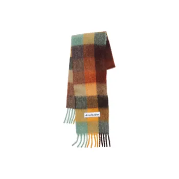Acne Studios Checked Mohair blend Scarf
