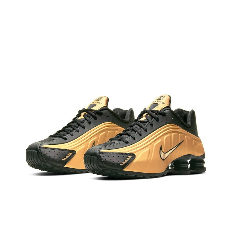 Nike Shox R4 Metallic Gold Black-1