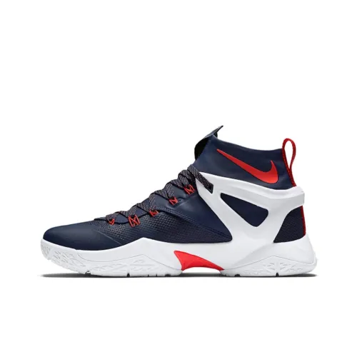 Nike Ambassador Basketball Shoes Men Mid-Top Blue/White/Red