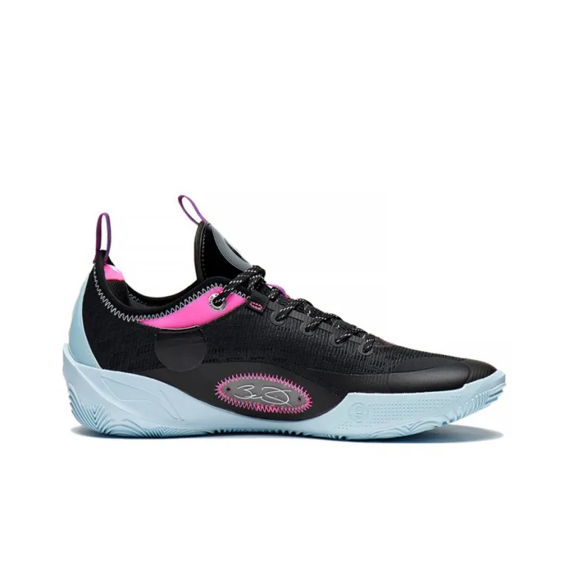 LiNing Wade 808 2 Sleepless Cushioning Anti-Slip And Wear-Resistant Low-Top Basketball Shoes Black Pink-1