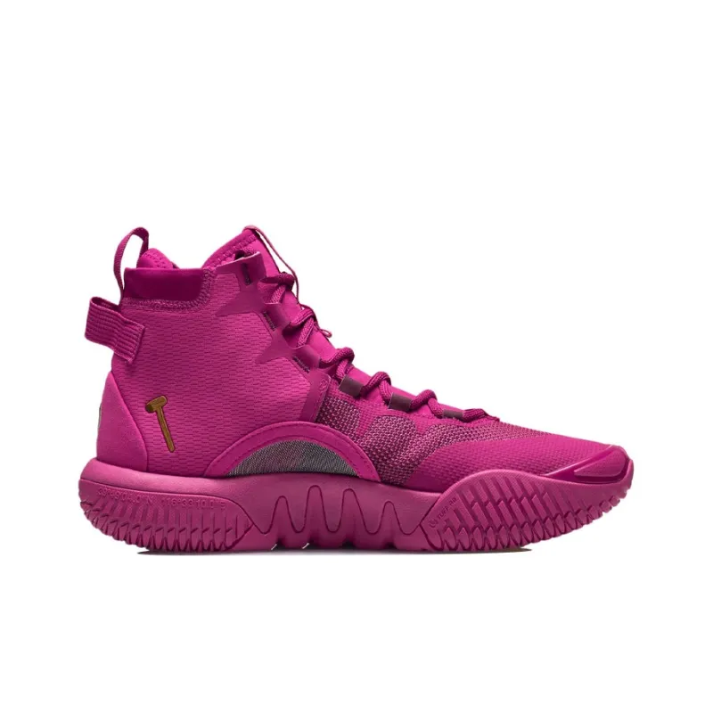 Disney X LINING Badfive 2 Basketball Shoes Men High Top Sweet Beet Red-1