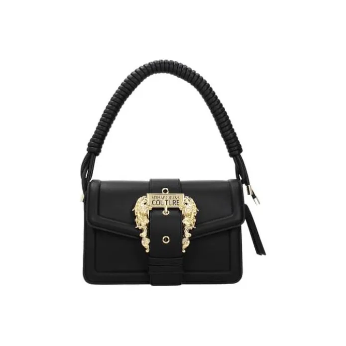 VERSACE JEANS COUTURE Polyurethane PU Portable Crossbody Bag, Shoulder Bag Women's Black-1