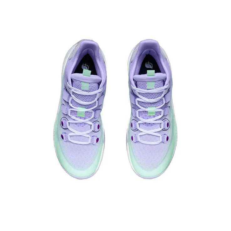 LiNing SONIC 9 Low Cushioning Anti-Slip And Wear-Resistant Low-Top Basketball Shoes Soft Purple-3