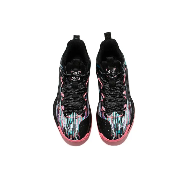 XTEP Raid Cushioning Anti Slip And Wear Resistant High Top Basketball Shoes Black-1