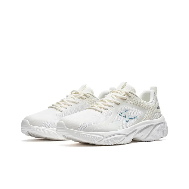 XTEP Cushioned Slip Resistant Low Top Running Shoes Men's White Blue-2