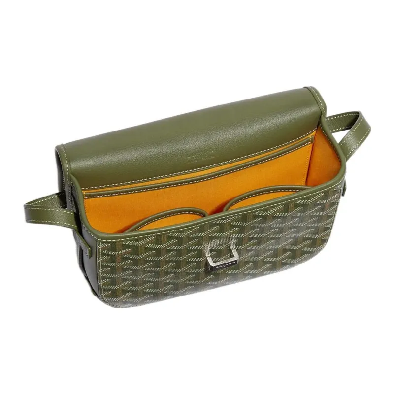 GOYARD Belvédère Canvas With Leather Messenger Bag Shoulder Bag, Crossbody Bag Unisex-3