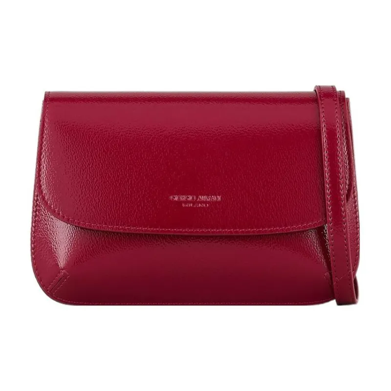 AMANI Patent Leather Shoulder Bag Women's-0