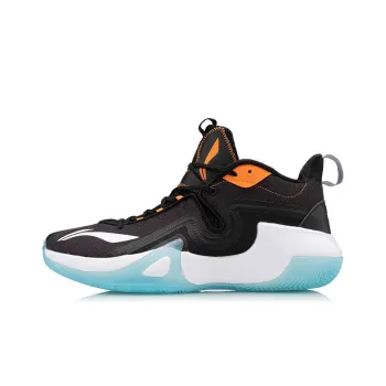 LINING Storm 2020 Basketball Shoes Men Mid Top Black Blue