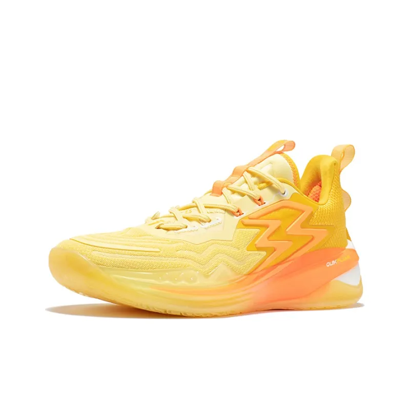 361° Big3 3.0 Pro Orange Soda Durable Breathable Low-Top Basketball Shoes Yellow-1
