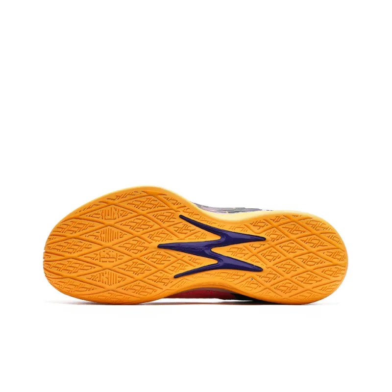 361° Q Bouncy Slip Resistant, Abrasion Resistant, Coverage, Support, Balance Mid Top Basketball Shoes Men's Orange Pink-4