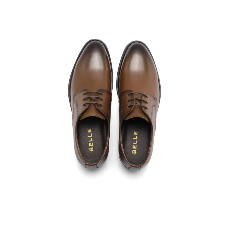 BELLE Dress Shoes Men Low Top Black/Brown-8