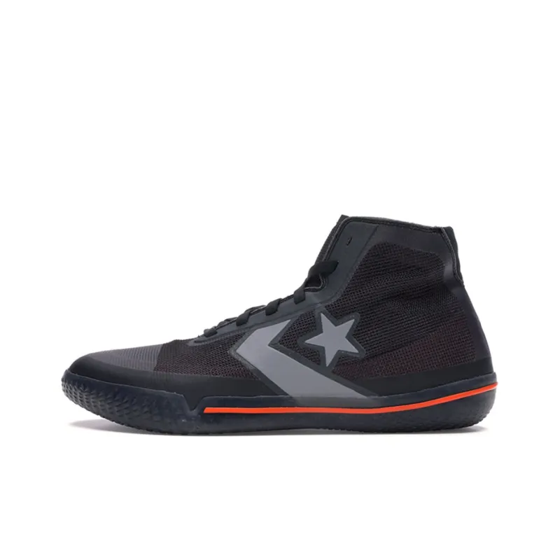 Converse All Star Pro Bb Black Silver Orange-0