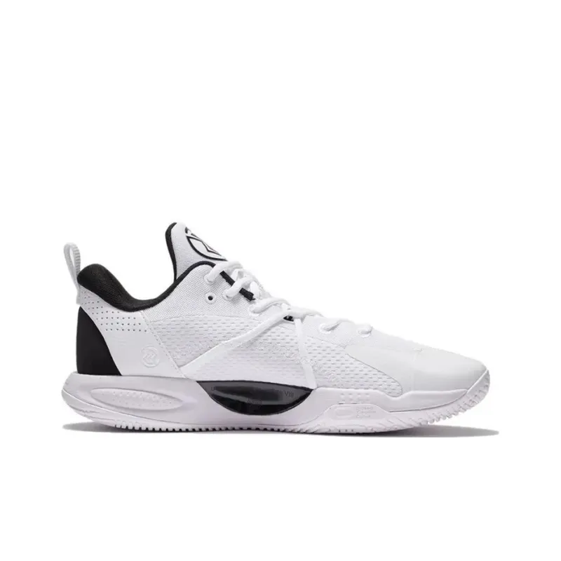 LiNing Speed 8 TD Cushioning Anti-Slip And Wear-Resistant Support Low-Top Basketball Shoes White Black-2