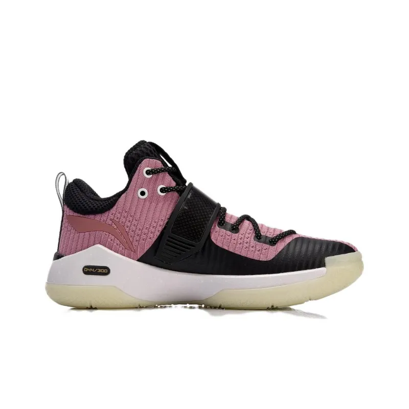 LiNing WOW 6 Non slip Lightweight Low Top Basketball Shoes Men's Rose Pink-1