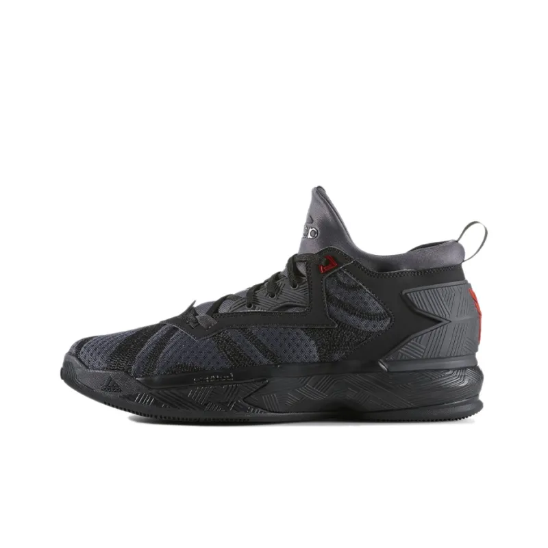 Adidas D Lillard 2 Core Black Vivid Red-0
