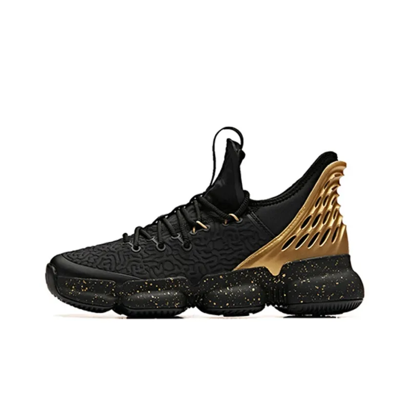 Anta Shock Absorbers With Slip Resistant And Abrasion Resistant Properties Low Top Basketball Shoes Men's-0